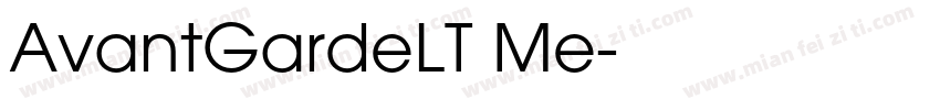 AvantGardeLT Me字体转换